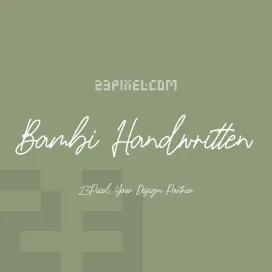 Bambi Handwritten